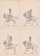 Delcampe - Illustrateur Cavalerie Empire Napoléon Cavalier Clairon Cuirassier Dragons Lot 30 Cartes Anciennes Dessin Croquis - Documents