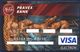 UKRAINE PRAVEX BANK VISA ELECTRON CARD SCYTHIANS ART - LIONS HUNTING DEER PERFECT USED CONDITION EXP. MARCH 2010 - Credit Cards (Exp. Date Min. 10 Years)