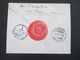 Delcampe - Türkei 1917 Einschreiben ?! 2 Marken Mit Aufdruck Auf Brief In Die Schweiz Mit Rotem Papiersiegel!! - Covers & Documents