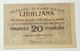 Slovenia 20 Vinarjev Ljubljana  1919 FDS LOTTO 451 - Eslovenia