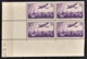 FRANCE  1934 / 1936 - BLOC DE 4 TP  Y.T. N° 10 / COIN DE FEUILLE / DATE - NEUFS** - Poste Aérienne