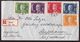 Sweden, 1928 King Gustav V Birthday Set On Registered Cover To Switzwerland  -J80 - Altri & Non Classificati