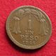 Chile 1 Un Peso 1944 KM# 179  Chili - Cile