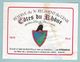 Etiquette De Vin Cotes Du Rhone Thème Militaire " Réserve Du 7e Régiment Du Génie " 1979 écusson Emblème - Militaire