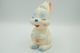 PIEPER POUET SQUEAKY: LEDRAPLASTIC RABBIT- L=13  - ELEPHANT - Rubber - Vinyl - 1960's - Smurfs