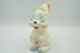 PIEPER POUET SQUEAKY: LEDRAPLASTIC RABBIT- L=13  - ELEPHANT - Rubber - Vinyl - 1960's - Schtroumpfs