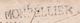 1773 - Marque Postale MONPELLIER, Montpellier, Hérault (31 X 4 Mm) Sur LAC Pliée De 2 Pages Vers Nîmes, Gard - 1701-1800: Précurseurs XVIII