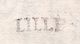 1741 - Marque Postale De LILLE, Nord (4 X 13 Mm) Sur LAC Pliée De 2 Pages Vers Douay, Douai - 1701-1800: Vorläufer XVIII