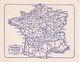 CALENDRIER - 1959 - A. BARON POITIERS - TOURS LA ROCHELLE PIECES MOTOS -  CARTE FRANCE ROUTIERE DISTANCES KMS - Petit Format : 1941-60