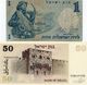 ISRAEL 1 LIRAH  1958  CIRC /50 SHEQALIM 1980 P-46 UNC - Lots & Kiloware - Banknotes