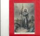 BIENHEUREUSE JEANNE D'ARC PRIEZ POUR NOUS - SOUVENIR DE LA BEATIFICATION DE 1909 . TIMBRE ABIME AU VERSO . 2 SCANES - Saints