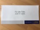 LUFTHANSA Fur All Falle Just In Case Leaflet - Manuali