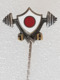 Epinglette Fédération Japonaise D'haltérophilie - Pin Label Japanese Weightlifting Federation - Gewichtheben - Haltérophilie