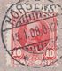 Denmark HORSENS TRÆLASTHANDEK A/S Brotype Ia HORSENS 1908 Cover Brief ASSENS (Arr.) ERROR Variety Misplaced Printing !! - Plaatfouten En Curiosa