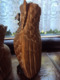 Delcampe - 3 UILEN - CHOUETTES/HIBOUX - EULEN - OWLS    H : 30cm - 24 Cm - 19 Cm   (1396g Total Weight/gesamtgewicht/poids Total) - Wood