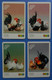 Thailand X4 Chicken Rooster Bird Oiseaux Vogel Pajaro Uccello Birds - Gallináceos & Faisanes