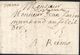 Aisne Marque Manuscrite "De St Quentin" Lenain N1/1694 Sur Lettre Pour Reims Taxe Manuscrite 3  13 Juillet 1694 - ....-1700: Précurseurs