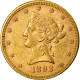 Monnaie, États-Unis, Coronet Head, $10, Eagle, 1892, U.S. Mint, Philadelphie - 10$ - Eagle - 1866-1907: Coronet Head