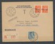 Enveloppe ILOT De St NAZAIRE 1f40 +50c Griffe TAXE PERCUE PREMIER JOUR H2279 - Oorlog 1939-45