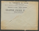 Lettre à 50c Flamme Grasse + Pub à L'intérieur K946 - 1921-1960: Modern Period