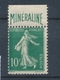 France N°188A 10c Vert MINERALINE N** Cote 725 € Signé Calves N2252 - Ungebraucht