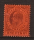 Angleterre GIBRALTAR N°38 1p Violet Rouge. N** P218 - Autres - Europe