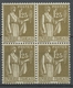 1932-33 France PAIX N°288 1f25 En Bloc De 4 Neuf Luxe ** P2300 - Neufs