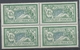 FRANCE Merson Bloc De 4 N°143 45c Vert Et Bleu N** TB Cote 480€ P2501 - Ungebraucht