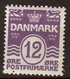 Danemark 1921-30 Christian X N°136 12o Violet. P261 - Otros - Europa