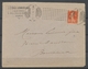 1916 Lettre Obl MACHINE CHAMBON Rue Ste ANNE Avec N°138 TB. P3743 - 1877-1920: Periodo Semi Moderno