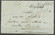 1807 Lettre Franchise Taxé Puis "à Détaxer" + Griffe Service P5182 - Civil Frank Covers