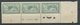 MERSON N°143 45c Vert Bande De 3 N** CDF RRR. W1002 - Unused Stamps