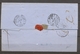 1861 Lettre De Hambourg , Càd Bleu Tour-T, 2/Valenciennes 2, PARIS PR 3+4 X1234 - Entry Postmarks