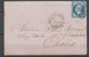 1862 Env. N°14 Obl Grille + CAD Militaire Rome 2ème Division TB; Certif. X2648 - Army Postmarks (before 1900)