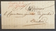 1817 Toulon Lettre En Franchise MINISTERE DE LA POLICE GENERALE Rouge X3219 - Civil Frank Covers