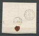 1858 Lettre Cachet SARDE ST-Michel * + Entrée En France Sardaigne Rouge TB X3697 - Entry Postmarks