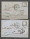 1872 2 Lettres Allemagne 2Gr Obl Fer à Cheval NON REGLEMENTAIRE X3871 - War 1870