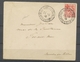 1916 Env. Nlle Calédonie 5/10c Croix Rge Càd MARSEILLE-GARE/CENTRALISATEUR X4831 - Collections
