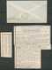 1933 Env. ZINDER-ALGER, Vol BOUSCAT, TP Niger Obl ZINDER 20.3.33, SUP X4857 - Colecciones