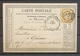 1873 CP Fontaines (LY-DIJ) Conv.-station + C 17 Dijon S/59 Superbe X5083 - 1849-1876: Periodo Clásico