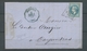 1870 Lettre Monteux (SORG.C.) Conv.-station BLEU + GC 740 S/29 Très Rare X5089 - 1849-1876: Période Classique