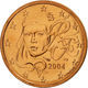 MONNAIE 1 Centime Euro France 2004 Euro Fautée Error 1 Cote Acier 1 Cote Cuivree - Abarten Und Kuriositäten