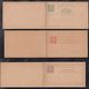 Portugal PONTA DELGADA 1892 3 Postal Stationery Question Reply Postcards ** MNH Carlos I - Ponta Delgada