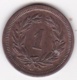 Suisse . 1 Rappen 1876 , En Bronze . - Andere & Zonder Classificatie