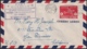 1949-EP-164 CUBA REPUBLICA 1949 POSTAL STATIONERY Ed.98. 2c SUPERCONSTELLATION AVION AIR MAIL. FDC VIOLET CANCEL - Other & Unclassified