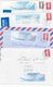 France 1992-2001 8 Metered Covers To Finland - Lettres & Documents