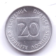 SLOVENIA 1992: 20 Stotinov, KM 8 - Slowenien