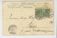 ALLEMAGNE - WITTEN - Jolie Carte Fantaisie Bateau Et Fleurs Avec Paillettes écrite Et Postée à WITTEN En 1901 - Witten