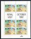 1982 Kiribati Royal Visit Dance Culture Complete Set Of 3  Miniature Sheets Of 6 MNH @   FACE VALUE - Kiribati (1979-...)