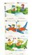 42 Cartes-jeu Illustrées, Aviation, Avion, Hélicoptère, Parachute, Dirigeable, Ballon, Fusée, Montgolfière, Humour - Altri & Non Classificati